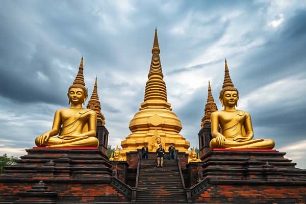 วัดไจ้ปุ่น หงสาวดี 4 พระพักตร์ที่มีชื่อเสียง ทำไมใครไปพะโคต้องแวะ